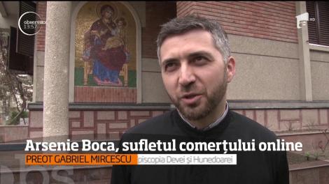 În prag de sărbătoare, însă, părintele Arsenie Boca este sufletul comerţului pe Internet