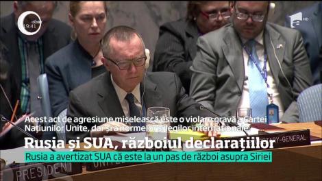 Rusia și SUA, războiul declarațiilor