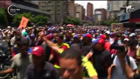 Lupte de stradă în Caracas, capitala Venezuelei