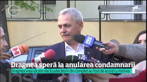 Liviu Dragnea speră la anularea condamnării în dosarul "Referendum"