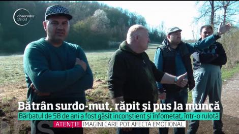 Un bărbat surdo-mut, de 58 de ani, sechestrat şi forţat să muncească la o fermă