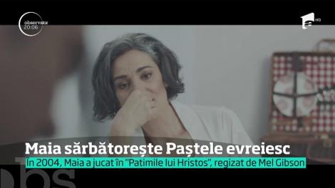 Actrița Maia Morgentern sărbătorește Pesahul sau Paștele evreiesc