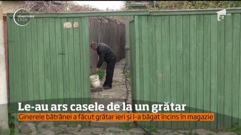 Incendiu în ziua de Florii, de la un grătar lăsat nesupravegheat