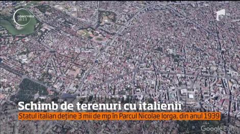 Schimb de terenuri cu italienii! Primarul General al Capitalei vrea să salveze parcul Nicolae Iorga
