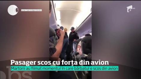 Pasager scos cu forța dintr-un avion United Airlines suprarezervat