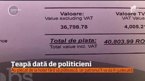 Fostul deputat Cristian Rizea și Ciprian Țârlea de la Partidul România Unită au tras ţeapă unui hotel din Vaslui