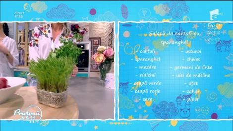Andreea Moldovan gătește "Salată de cartofi cu sparanghel"