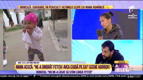 Bunicul copilei de doi ani care a murit în spital: "Nu ne-a lăsat să stăm lângă fetiță"