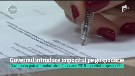 Guvernul ar putea introduce de la 1 ianuarie 2018 impozitul pe gospodărie