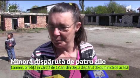 O fetiţă de 12 ani din Dej este dată dispărută de patru zile