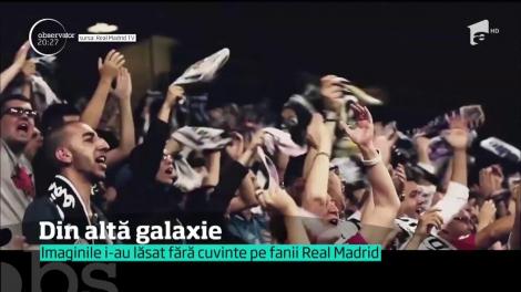 Sunt din altă galaxie, clar! Imaginile care i-au lăsat fără cuvinte pe fanii lui Real Madrid. Dragostea tribunei e necondiţionată
