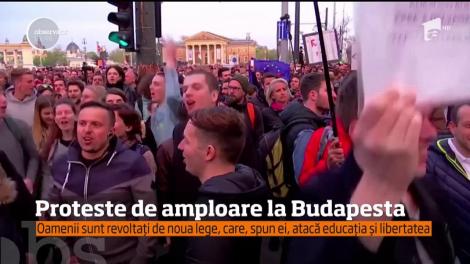Proteste de amploare în centrul Budapestei