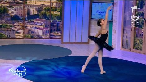 Micuţa campioană Măriuca Iordache, demonstraţie de balet la "Prietenii de la 11"