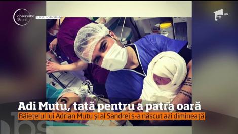 Adrian Mutu, tată pentru a patra oară