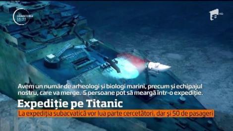 Expediție inedită pe Titanic pentru doritori. 50 de persoane vor avea avea ocazia să viziteze celebra epava. Nimeni nu a avut acces, până acum, în afara cercetătorilor