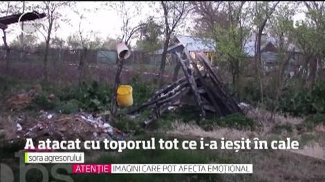 A vrut să-şi apere vecinii, dar s-a ales cu mai multe lovituri de topor în cap!