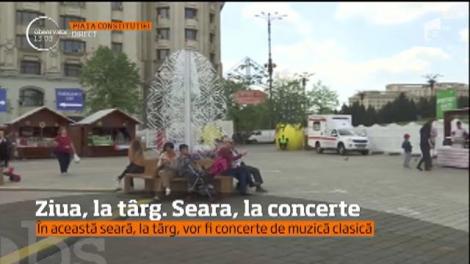 Aglomerație și produse tradiționale, la Târgul de Paște din Piaţa Constituţiei