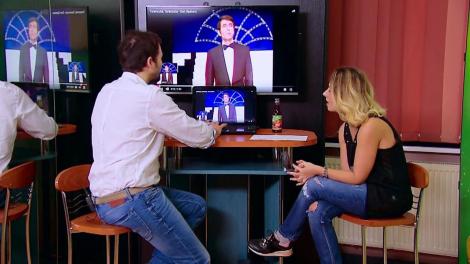 Culise: Bianca Sârbu se pregăteşte să devină Dan Spătaru