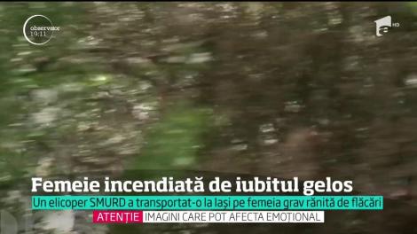 O poveste de dragoste s-a încheiat dramatic. Orbit de gelozie şi băut bine, un bărbat şi-a incendiat fosta iubită!