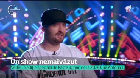 Show nemaivăzut la iUmor! Cei trei juraţi au rămas fascinaţi de numărul lui