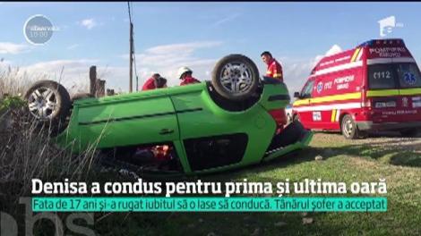 Dorinţa de Paşte i-a fost fatală unei adolescente de 17 ani. Denisa a condus pentru prima și ultima dată