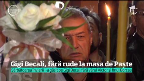 Gigi Becali, fără rude la masa de Paște