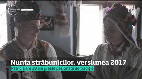 Tradițiile românești, din generație în generație! O româncă a readus la viaţă, prin imagini, nunta străbunicilor ei, de acum şapte decenii