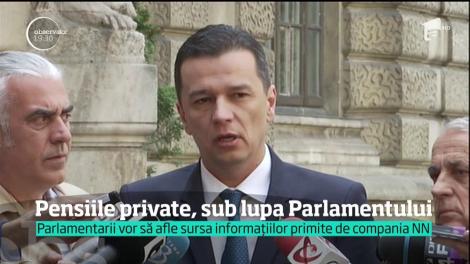 Pensiile private, sub lupa Parlamentului