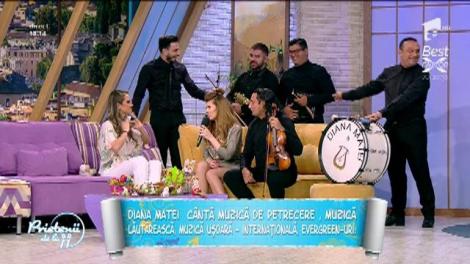 Diana Matei cântă muzică de petrecere, muzică lăutărească, muzică ușoară - internațională, evergreen-uri