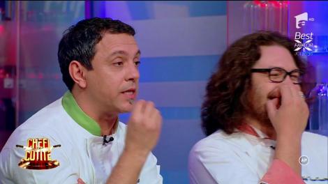 Preparatele propriilor concurenți i-au adus în pragul disperării pe Scărlătescu și Bontea: „Orice femeie de serviciu ştie să facă o porţie de paste mai bine ca voi”