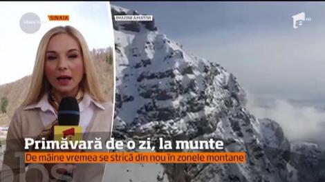 Mulţi turişti aflaţi de sărbători pe Valea Prahovei şi-au scurtat vacanţa şi au plecat spre case, din cauza frigului, dar mai ales a zăpezii!