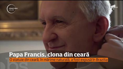 Papa Francis a fost imortalizat în ceară, atât de fidel, încât imaginile următoare le-au dat fiori credincioşilor din Brazilia