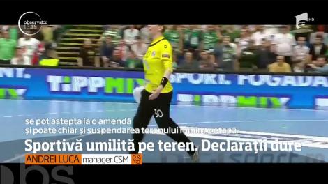 Meciul de handbal feminin dintre CSM Bucureşti şi Ferencvaros s-a jucat într-o tensiune maximă!