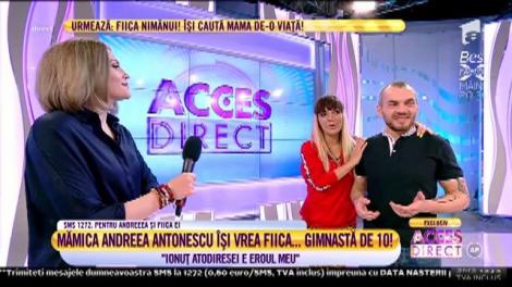 Andreea Antonescu îşi vrea fiica o gimnastă de nota 10! Siena s-a antrenat alături de eroul ei, Ionuţ "Pitbull" Atodiresei!
