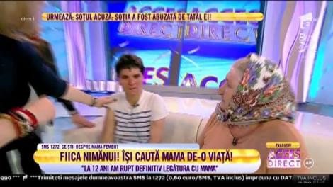 Maria, fata nimănui, a leşinat în direct la "Acces Direct", când şi-a revăzut mama după 33 de ani!