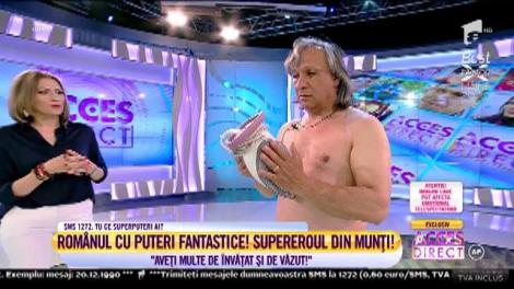 Românul cu puteri SUPRANATURALE! Virgil Bagiu sparge pietre cu mâna, bate cuie cu palma şi ţine un fier de călcat pe el!