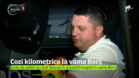 La o zi după ce au fost ridicate restricţiile spre Ungaria pentru automarfare de peste 7,5 tone, coada de camioane de la vama Borş a ajuns până în Oradea
