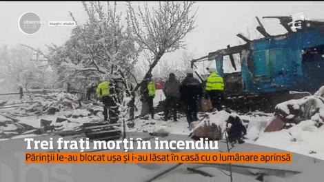 Trei fraţi au murit într-un sat din Bacău, după ce s-au intoxicat cu fum, în casă