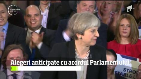Alegeri anticipate cu acordul Parlamentului. Britanicii își vor alege deputații pe 8 iunie