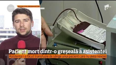 Un bărbat internat la Spitalul Pantelimon din Capitală a murit din cauza unei transfuzii de care nu avea nevoie