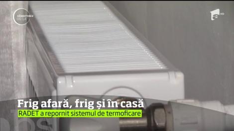 În Capitală, sistemul de încălzire a fost repornit, însă cu probleme în multe locuri
