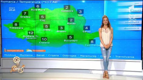 Vremea zilei. Continuă ninsorile, chiar și în zonele mai joase