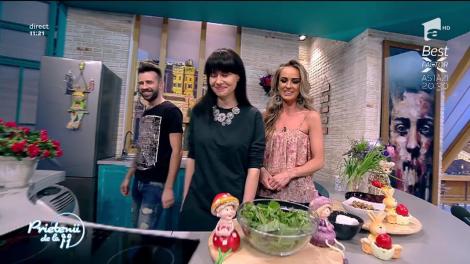 Deliciu culinar după masa bogată de Paște! Andreea Moldovan gătește "Salată de sfeclă cu brânză de capră"