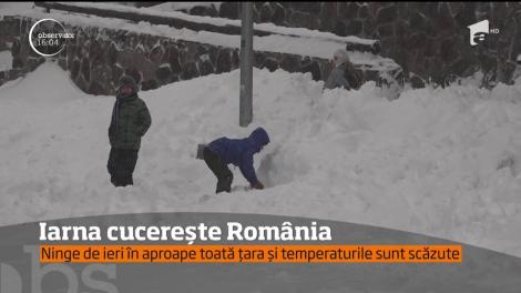 Primăvara a devenit o amintire în majoritatea zonelor din România. Zăpada şi frigul au dat peste cap şi traficul, dar şi agricultura
