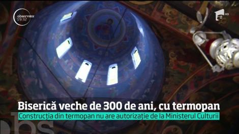 O biserică monument istoric din Bucureşti a fost acoperită cu termopan