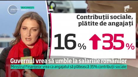 Guvernul vrea să umble la salariile românilor