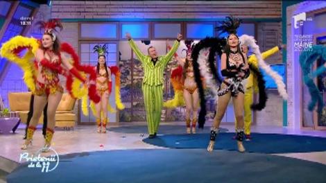 Rebel Cabaret întreține atmosfera prin dans, în platoul "Prietenii de la 11"