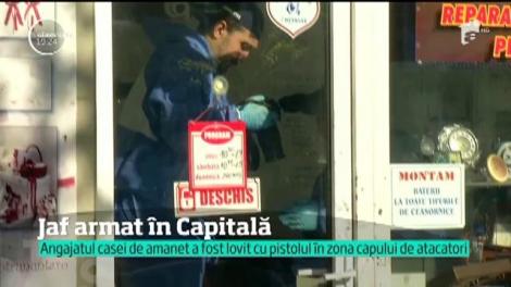 Doi indivizi înarmaţi şi cu feţele acoperite au jefuit un amanet din centrul Capitalei