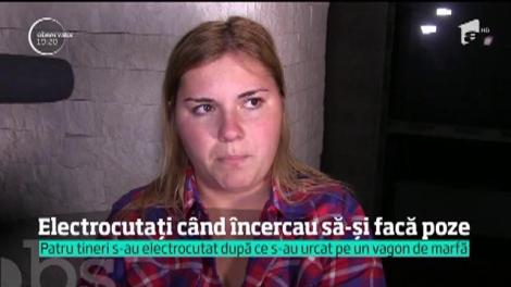 O fotografie era să le aducă moartea! Patru adolescenţi din Craiova s-au urcat pe un vagon de tren, iar unul dintre ei s-a electrocutat