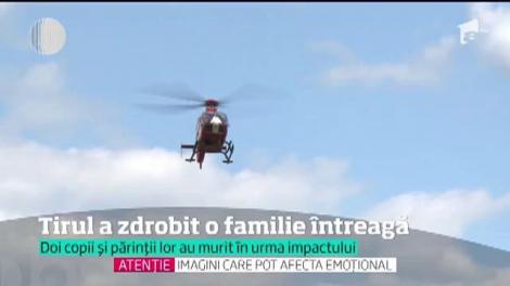O familie cu doi copii a pierit într-un impact de-o violenţă ieşită din comun cu un TIR, pe o şosea din Olt
